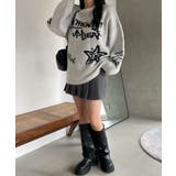 フラッフィーグラフィックBIGニットプルオーバー | WEGO【WOMEN】 | 詳細画像2 