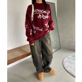 フラッフィーグラフィックBIGニットプルオーバー | WEGO【WOMEN】 | 詳細画像5 