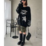 フラッフィーグラフィックBIGニットプルオーバー | WEGO【WOMEN】 | 詳細画像6 