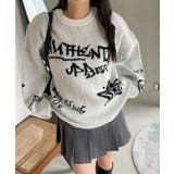 フラッフィーグラフィックBIGニットプルオーバー | WEGO【WOMEN】 | 詳細画像20 