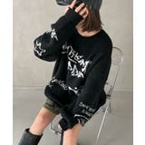 フラッフィーグラフィックBIGニットプルオーバー | WEGO【WOMEN】 | 詳細画像36 