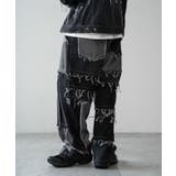ワイドクレイジーパターンデニムパンツ | WEGO【MEN】 | 詳細画像7 