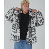 ホワイト | ボアパターンフードブルゾン | WEGO【MEN】