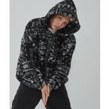 ブラック | ボアパターンフードブルゾン | WEGO【MEN】