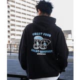 ブラック | リラックスフィットTHEBOYグラフィックパーカー | WEGO【MEN】
