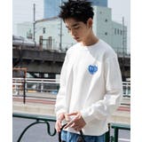 リラックスフィットハートロゴプルオーバー | WEGO【MEN】 | 詳細画像5