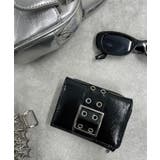 ブラック | ハトメベルトフラップウォレット | WEGO【WOMEN】