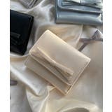 オフホワイト | リボンフラップミニウォレット | WEGO【WOMEN】