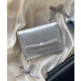 シルバー | リボンフラップミニウォレット | WEGO【WOMEN】