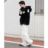 ファーフードグラフィックブルゾン | WEGO【MEN】 | 詳細画像3