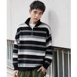ベロアモールハーフジッププルオーバー | WEGO【MEN】 | 詳細画像9