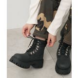 ブラック | 厚底トレッキングブーツ | WEGO【WOMEN】
