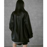 シンセティックレザーカーコート | WEGO【MEN】 | 詳細画像12