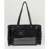 ブラック | きらめきレースアップフリル痛バッグ | WEGO【WOMEN】