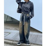 グラフィックアシッドウォッシュショートプルパーカー | WEGO【WOMEN】 | 詳細画像3