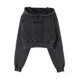 グラフィックアシッドウォッシュショートプルパーカー | WEGO【WOMEN】 | 詳細画像14