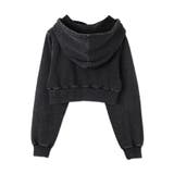 グラフィックアシッドウォッシュショートプルパーカー | WEGO【WOMEN】 | 詳細画像16