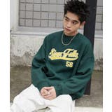 ダークグリーン | アクセ付きグラフィックプルオーバー | WEGO【MEN】
