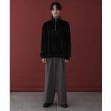 マイクロシャギーワンポイントハーフZIPプルオーバー | WEGO【MEN】 | 詳細画像12
