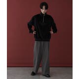マイクロシャギーワンポイントハーフZIPプルオーバー | WEGO【MEN】 | 詳細画像19