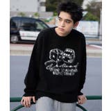 ブラック | シャギーグラフィックプルオーバー | WEGO【MEN】