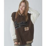 ブラウン | サガラワッペンスウェットスタジャン | WEGO【MEN】
