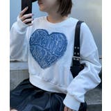 ホワイト | デニムワッペンプルオーバー | WEGO【WOMEN】