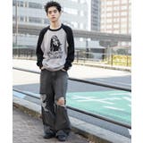 ラグランジャガードグラフィックプルオーバー | WEGO【MEN】 | 詳細画像3 
