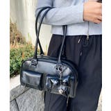 ブラック | チャーム付きボストンバッグ | WEGO【WOMEN】