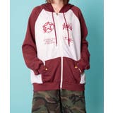 グラフィックラグランZIPパーカー | WEGO【WOMEN】 | 詳細画像4 