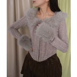 ベージュ | フロントフックFファーカーデ | WEGO【WOMEN】