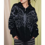 ブラック | バタフライジップニット | WEGO【WOMEN】