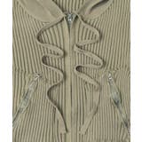 Wジップクロップドリブパーカー | WEGO【WOMEN】 | 詳細画像11 