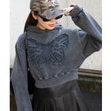 ブラックその他 | ヴィンテージウォッシュバタフライショートパーカー | WEGO【WOMEN】