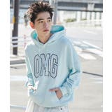 サックス | ピグメントOMGプルパーカー | WEGO【MEN】