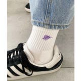 カラーロゴ刺繍アンクルパイルソックス | WEGO【WOMEN】 | 詳細画像3
