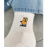 モチーフロゴ刺繍アンクルパイルソックス | WEGO【WOMEN】 | 詳細画像1 