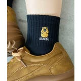 柄2 | モチーフロゴ刺繍アンクルパイルソックス | WEGO【WOMEN】
