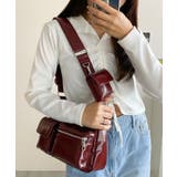 レッド | ポーチ付きランダムポケットデザインショルダー | WEGO【MEN】