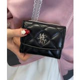ブラック | メタルロゴキルティングウォレット | WEGO【WOMEN】