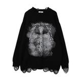 クラッシュBIGプリントニットプルオーバー | WEGO【WOMEN】 | 詳細画像6 