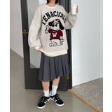 ファニーグラフィックフラッフィーニットプルオーバー | WEGO【WOMEN】 | 詳細画像4 