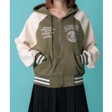 カーキ | ラグランジップパーカー | WEGO【WOMEN】
