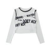 レタリングブリーチクロップドトップス | WEGO【WOMEN】 | 詳細画像10 