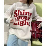 オフホワイト | グラフィックBIGニットプルオーバー | WEGO【WOMEN】