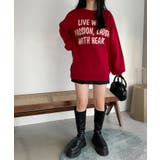 グラフィックBIGニットプルオーバー | WEGO【WOMEN】 | 詳細画像3 