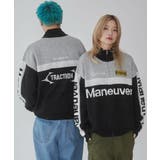 レーシンググラフィックニットブルゾン | WEGO【MEN】 | 詳細画像3