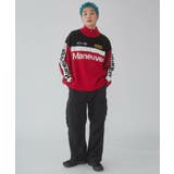レーシンググラフィックニットブルゾン | WEGO【MEN】 | 詳細画像4