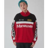 レーシンググラフィックニットブルゾン | WEGO【MEN】 | 詳細画像10
