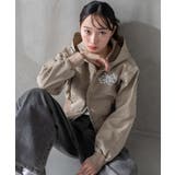 ベージュ | ヴィンテージウォッシュショートフードブルゾン | WEGO【WOMEN】